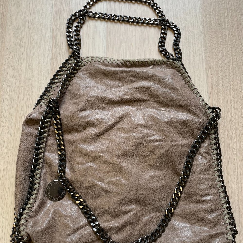 Stella McCartney Falabella Chain Tote in tan